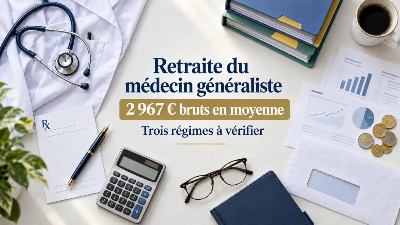 Retraite du médecin généraliste : 2 967 € bruts en moyenne, mais trois régimes à vérifier