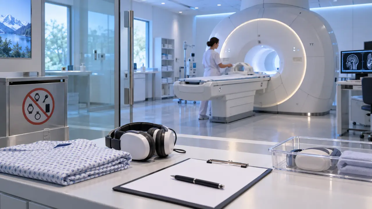 Salle d'imagerie équipée d'une IRM à haut champ magnétique
