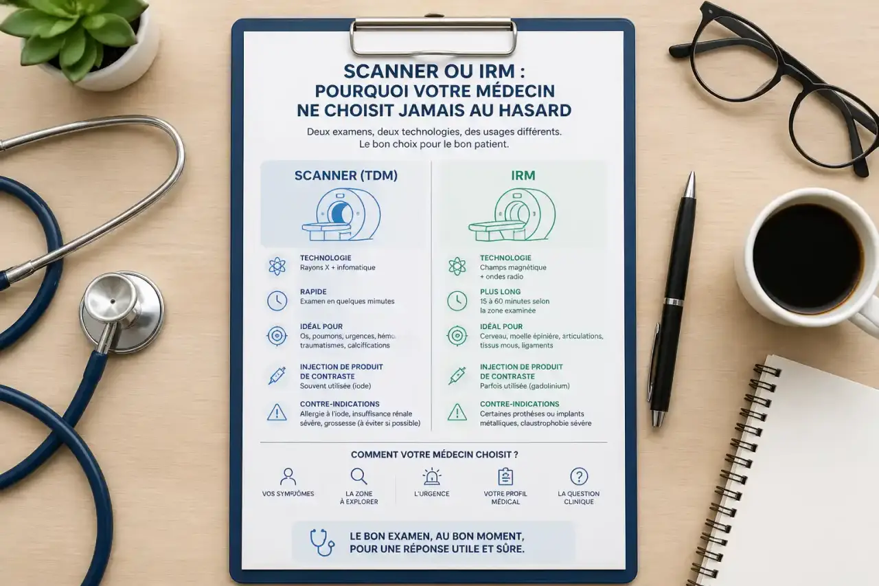 Scanner ou IRM : pourquoi votre médecin ne choisit jamais au hasard