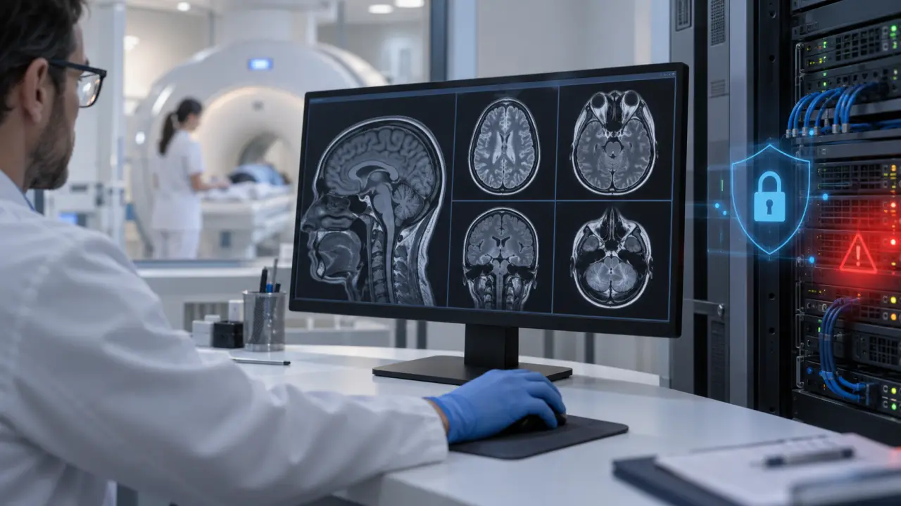 Serveur PACS et visualisation sécurisée d'images médicales