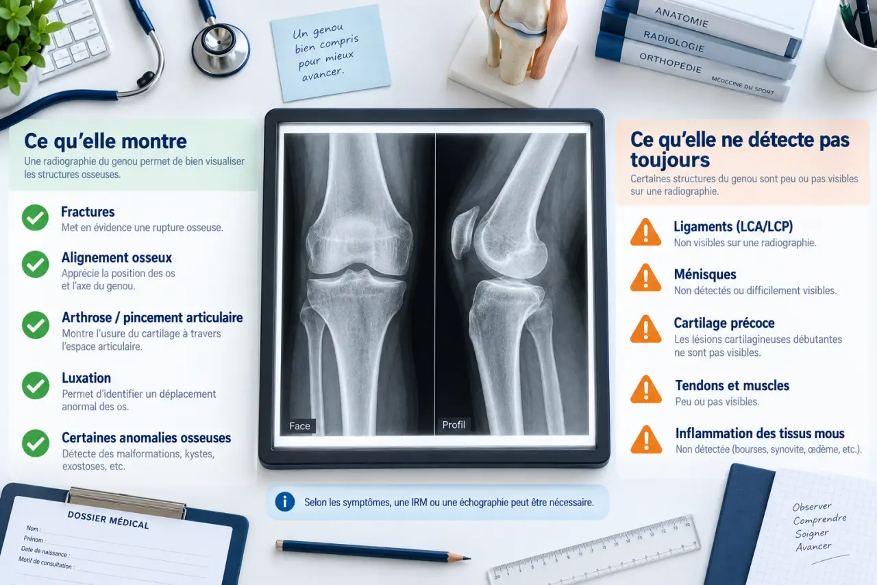 Radiographie du genou : ce qu’elle montre et ce qu’elle ne détecte pas