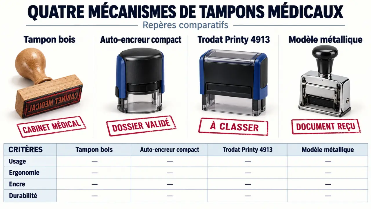 Tampon médecin généraliste : comparaison des mécanismes et usages