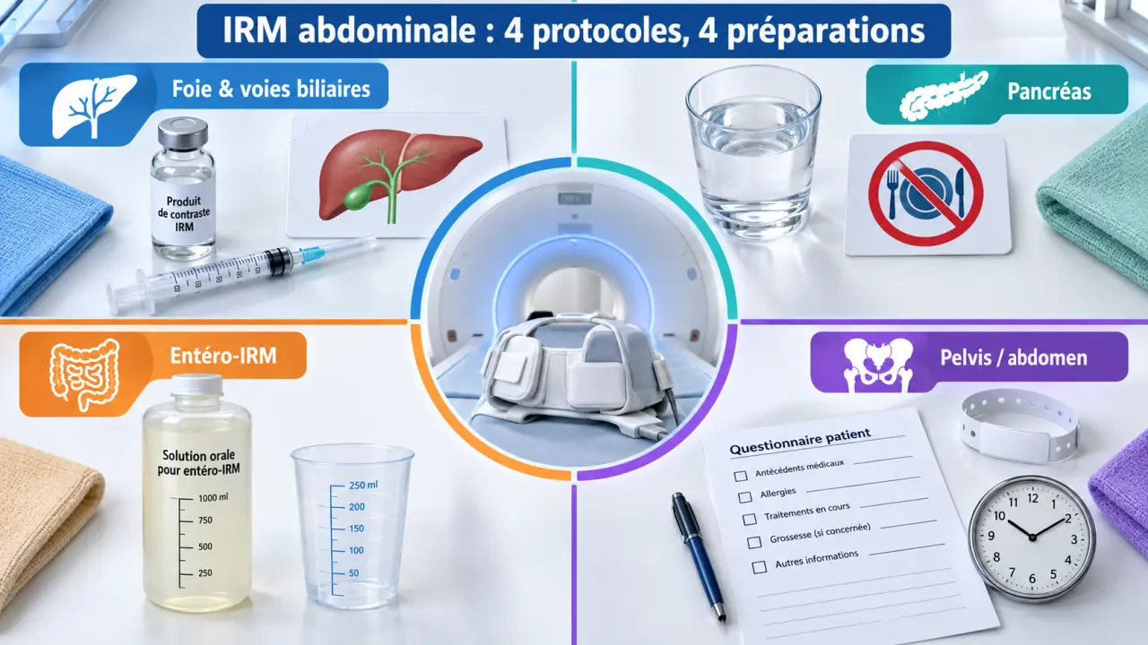 IRM abdominale : 4 protocoles, 4 préparations à ne pas confondre